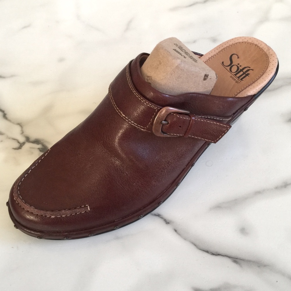 Sofft | Brown Leather Clog
